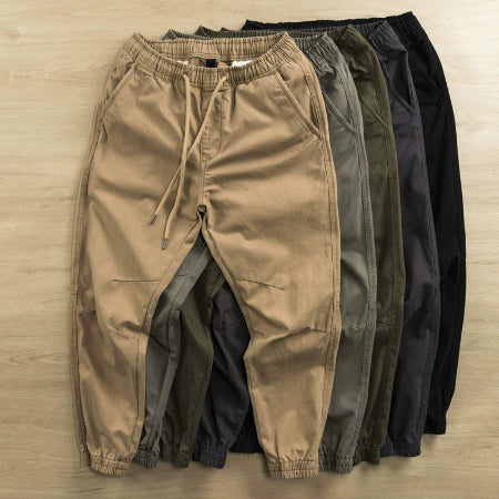 Importé - Pantalon Homme Décontracté Rétro En Pur Coton