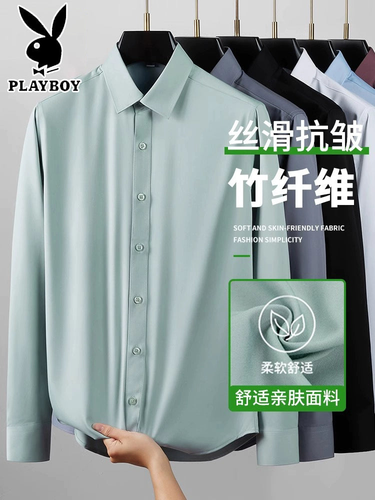 Importé - Pack de 2 Chemise Playboy Homme Manches Longues