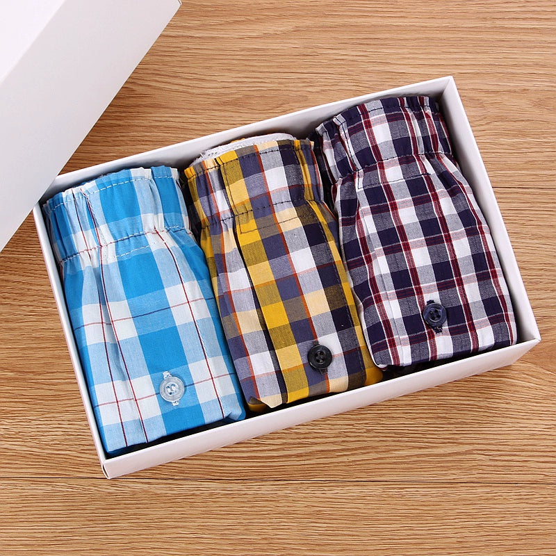 Importé - Lot 3 Boxers Sport Homme Pur Coton
