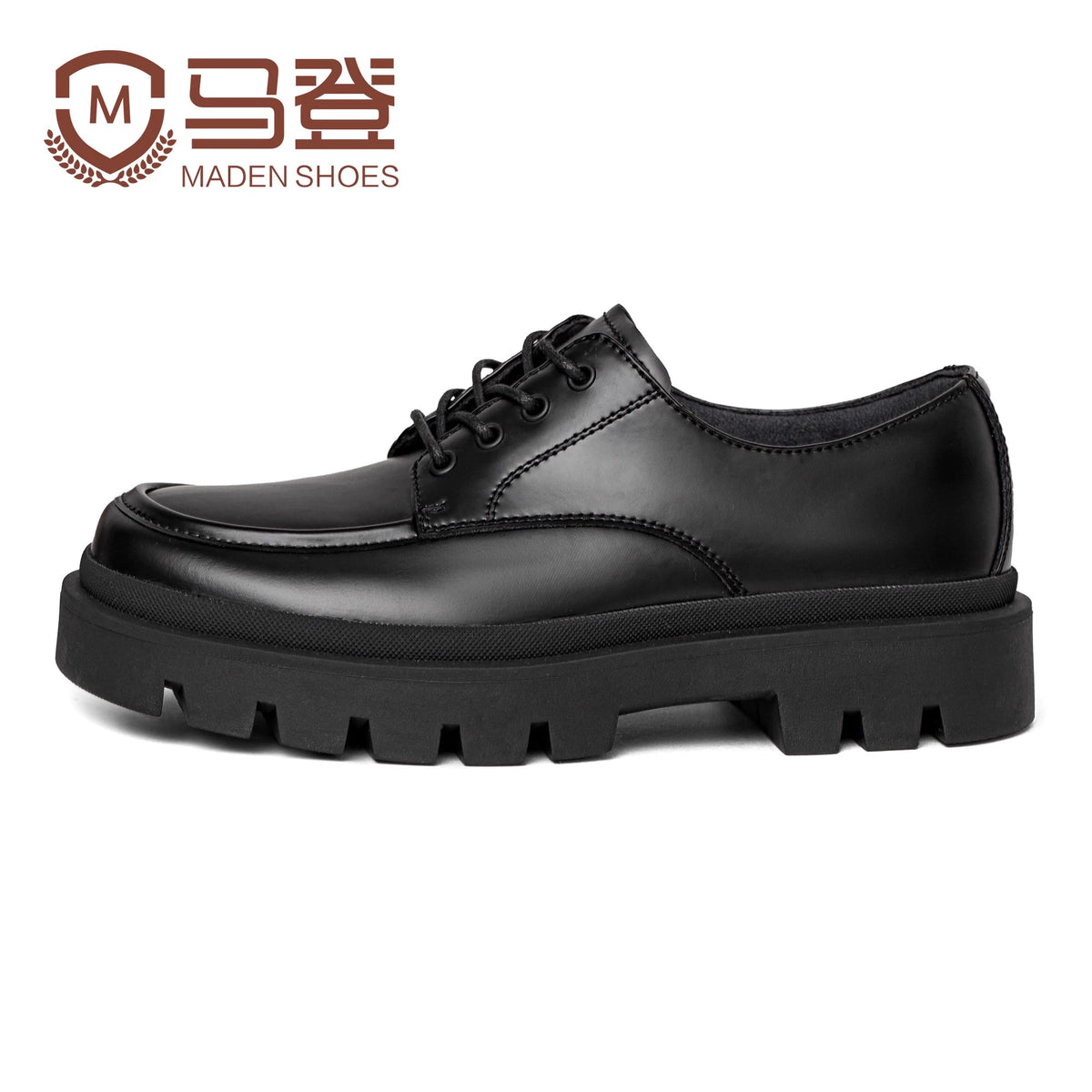 Importé - Chaussure Homme Mocassins Derby  Style Rétro En Cuir