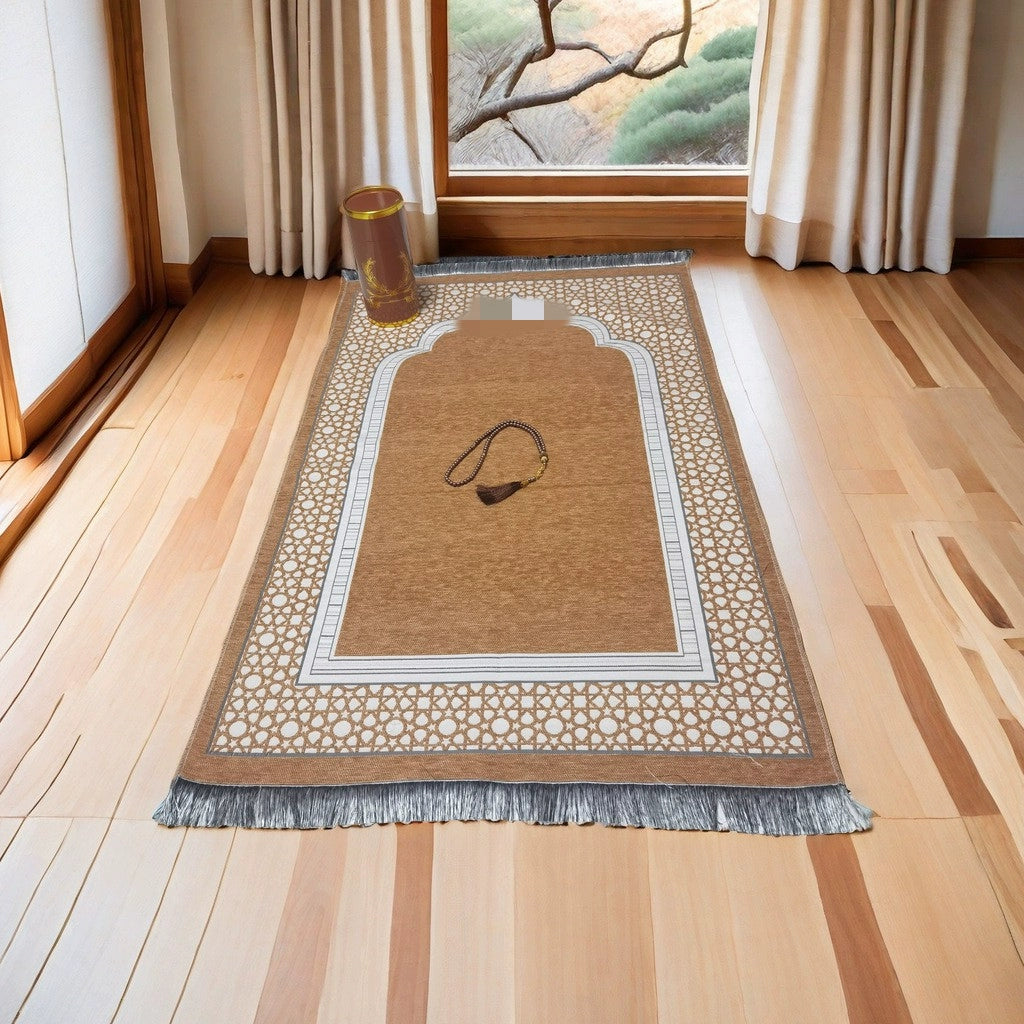 Importé -  Ensemble Coffret prière -Tapis + Chapelet