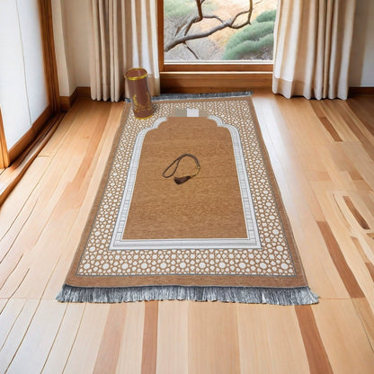 Importé -  Ensemble Coffret prière -Tapis + Chapelet