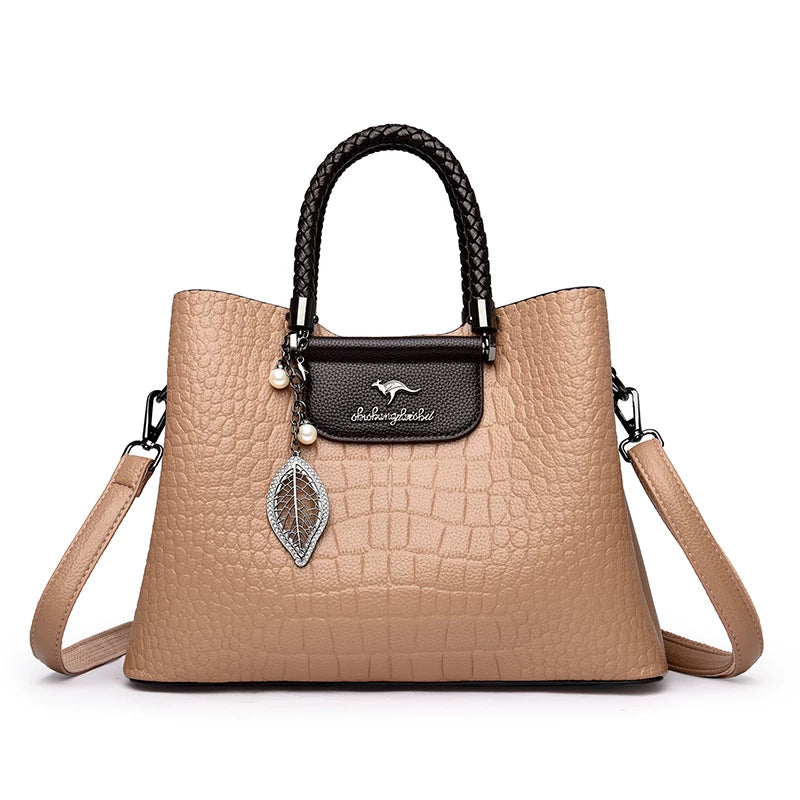 Importé - Sac À Mains Femme En Cuir PU A Motif Croco