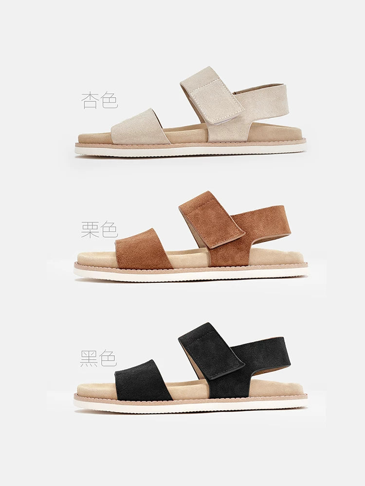 Importé - Chaussure Hommes Sandales Romaines Cuir Daim