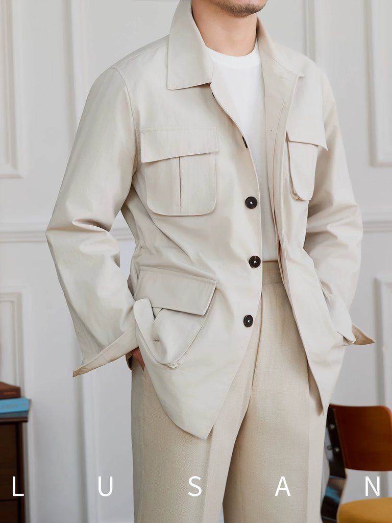 Importé - Veste Jacket Homme Décontracté Sur-Chemise