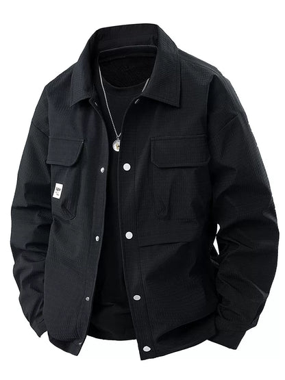 Importé - Veste Sur-Chemise Homme Décontracté Col Revers