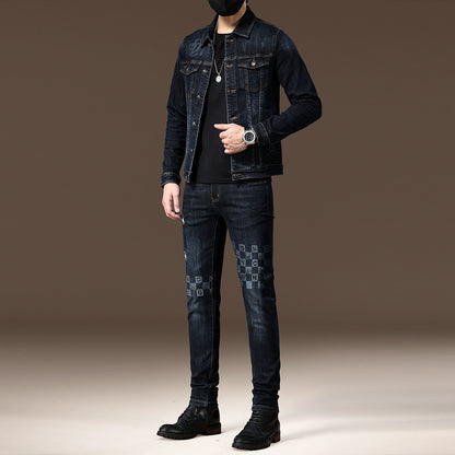 Importé - Ensemble Jacket Homme Slim Tendance