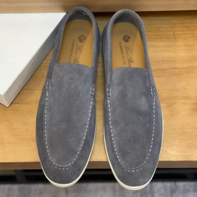 Importé - Chaussure Homme Moccasin Cuir Daim