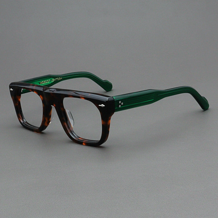 Importé - Monture Rétro Épaisse Lunettes Homme