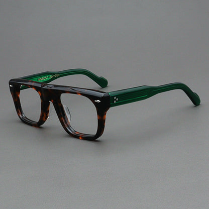Importé - Monture Rétro Épaisse Lunettes Homme