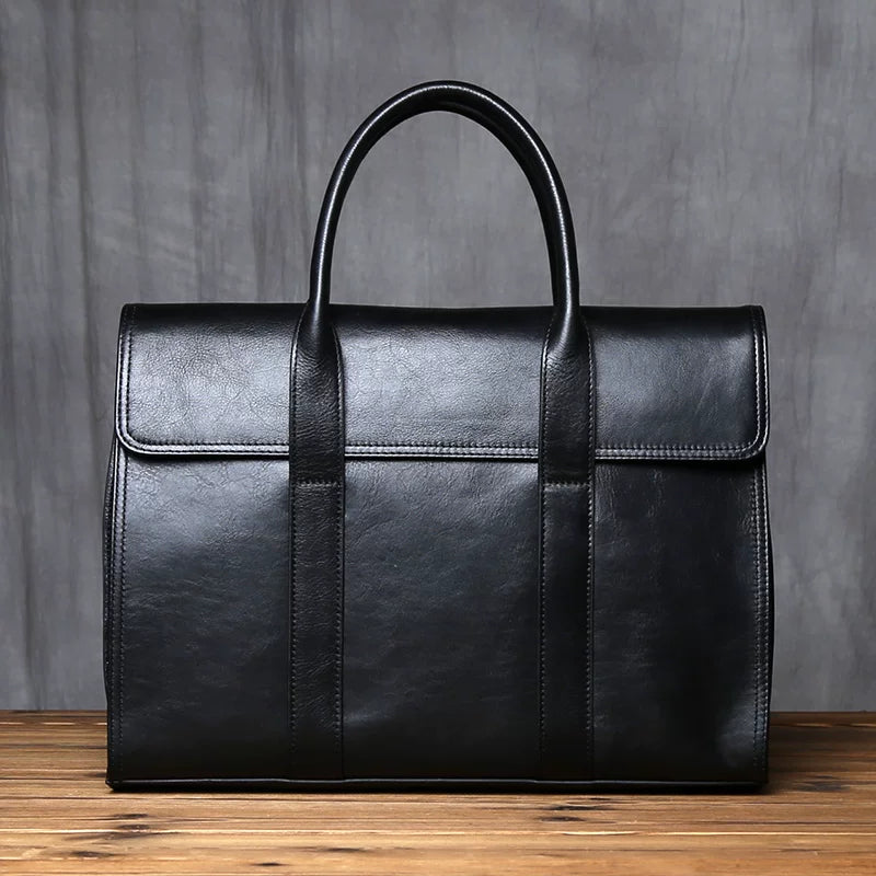 Importé - Sac Premium Cuir Gaufré Pour PC Ordinateur 14''