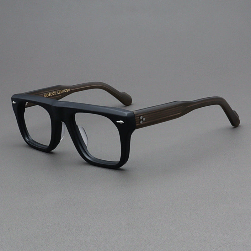 Importé - Monture Rétro Épaisse Lunettes Homme