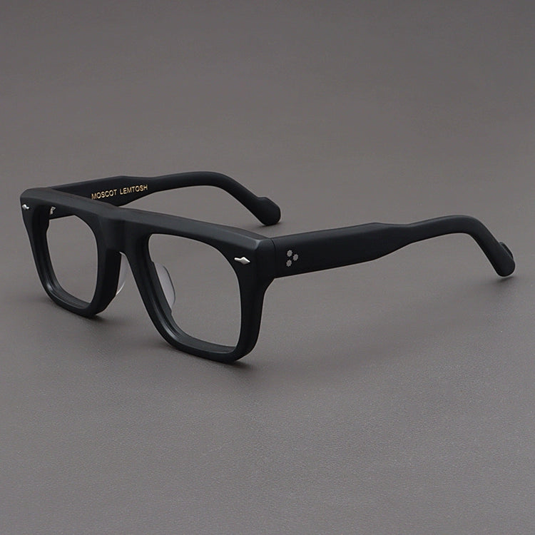 Importé - Monture Rétro Épaisse Lunettes Homme