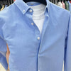 Importé - Chemise Homme Manches Longues Pur Coton