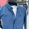 Importé - Chemise Homme Manches Longues 100% Coton