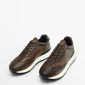 Importé - Chaussure Homme Basket Sport Décontractées En Cuir Véritable