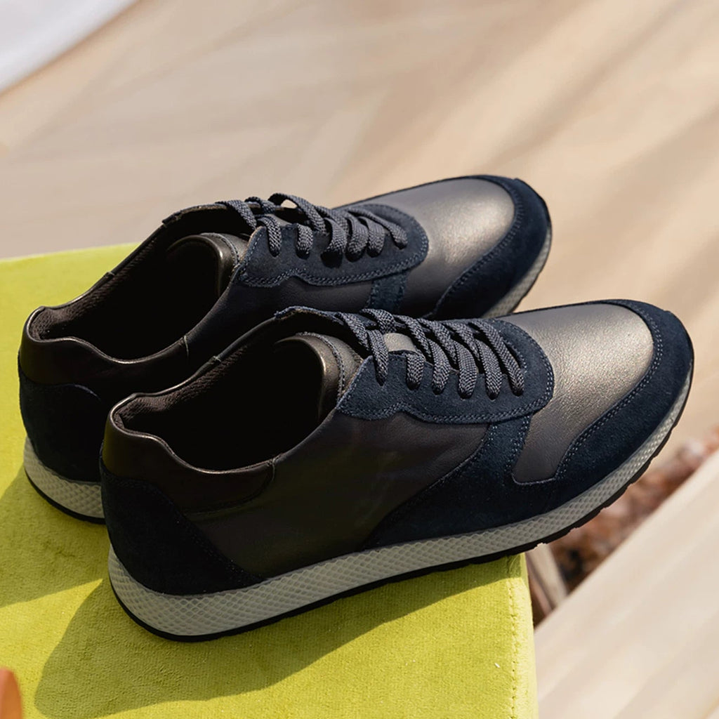 Importé - Chaussure Homme Sneakers Confort Cuir Mixte Doublé