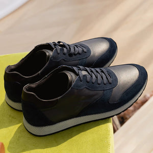 Importé - Chaussure Homme Sneakers Confort Cuir Mixte Doublé