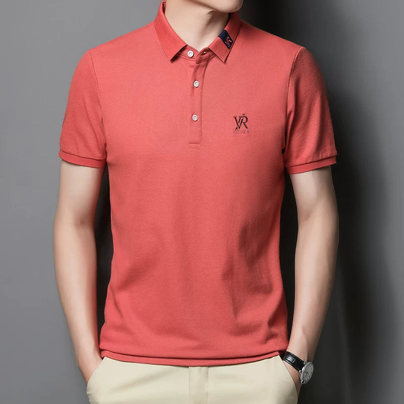 Importé - Polo Brodé Homme Manche Courts