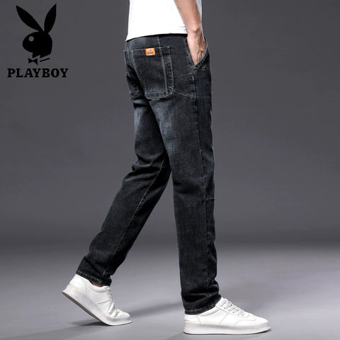 Importé - Playboy Pantalon Homme Jean Stretch Slim Fit
