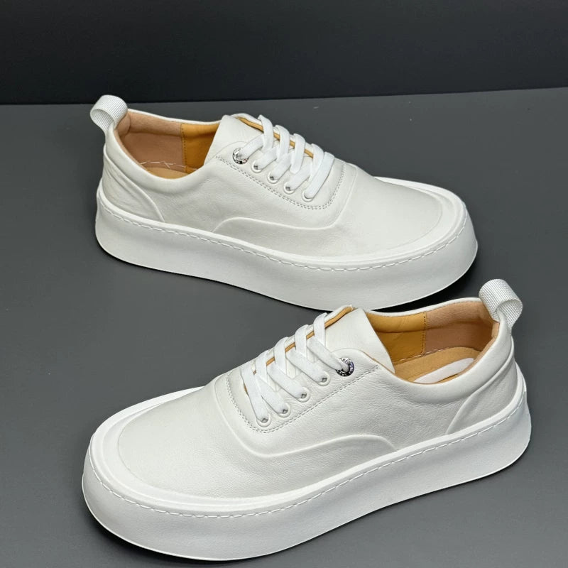 Importé - Chaussure Homme Sport Baskets à Lacets En Cuir