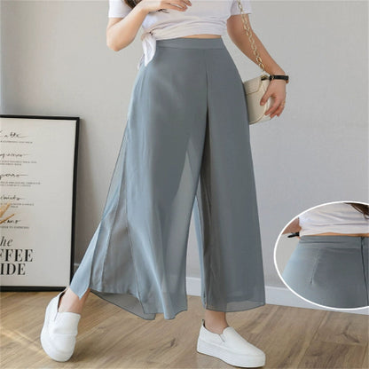 Importé - Pantalon Femme En Mousseline De Soie