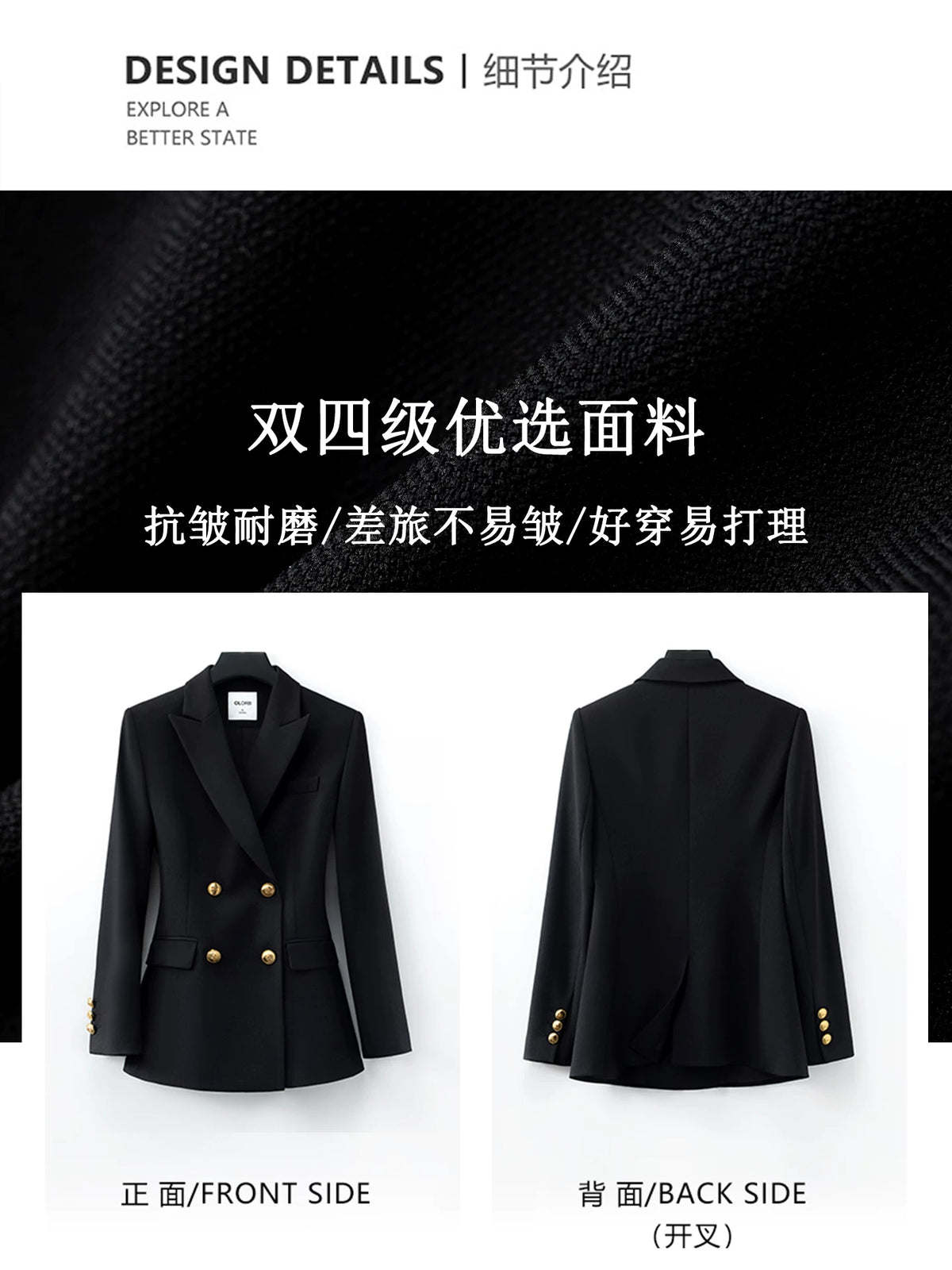 Importé - Ensemble Tailleur Femme 2-3 Pièces Slim Fit Premium
