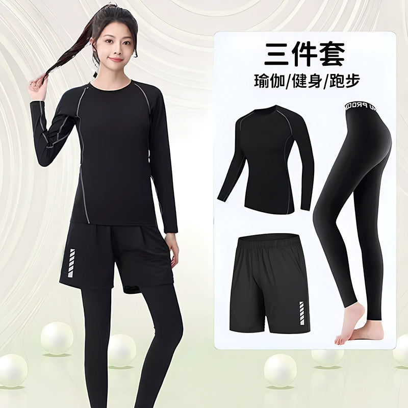 Importé - Ensemble Fitness Sport Femme Leggings Haut Moulant