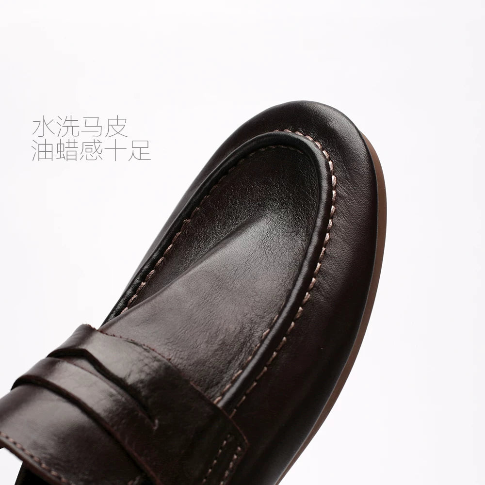 Importé - Chaussure Homme Mocassins En Cuir