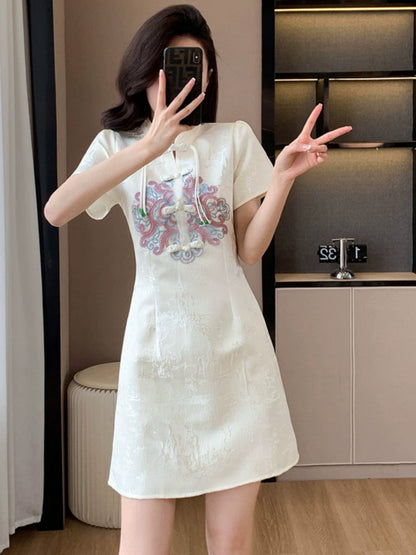 Importé - Robe Légère Femme Avec Broderies