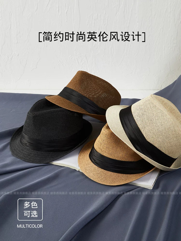 Importé - Chapeau Homme Britannique Style Vintage En Paille