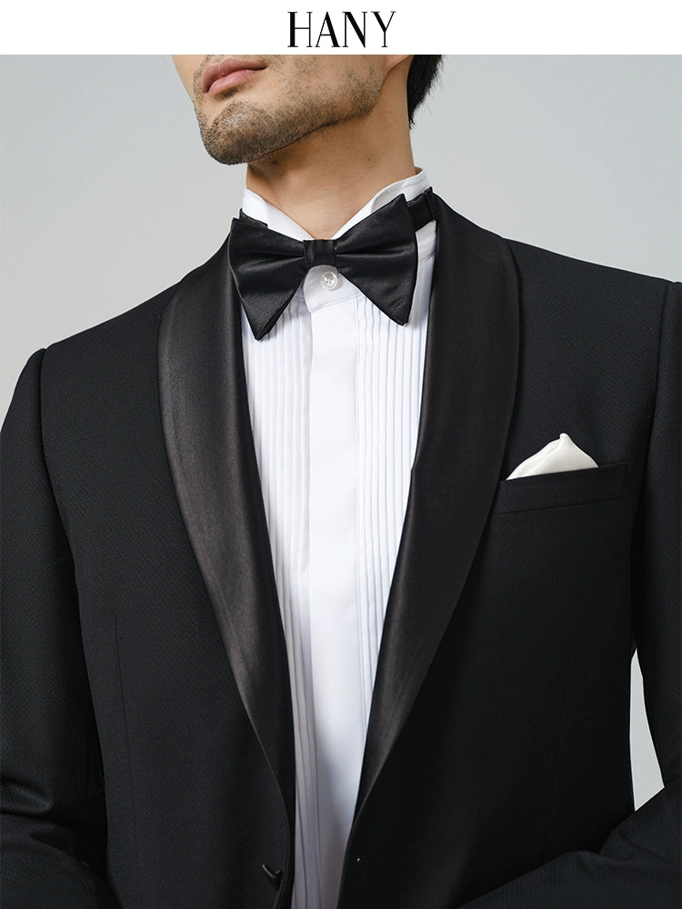 Importé - Ensemble Costume Smoking Homme Slim  En Soie