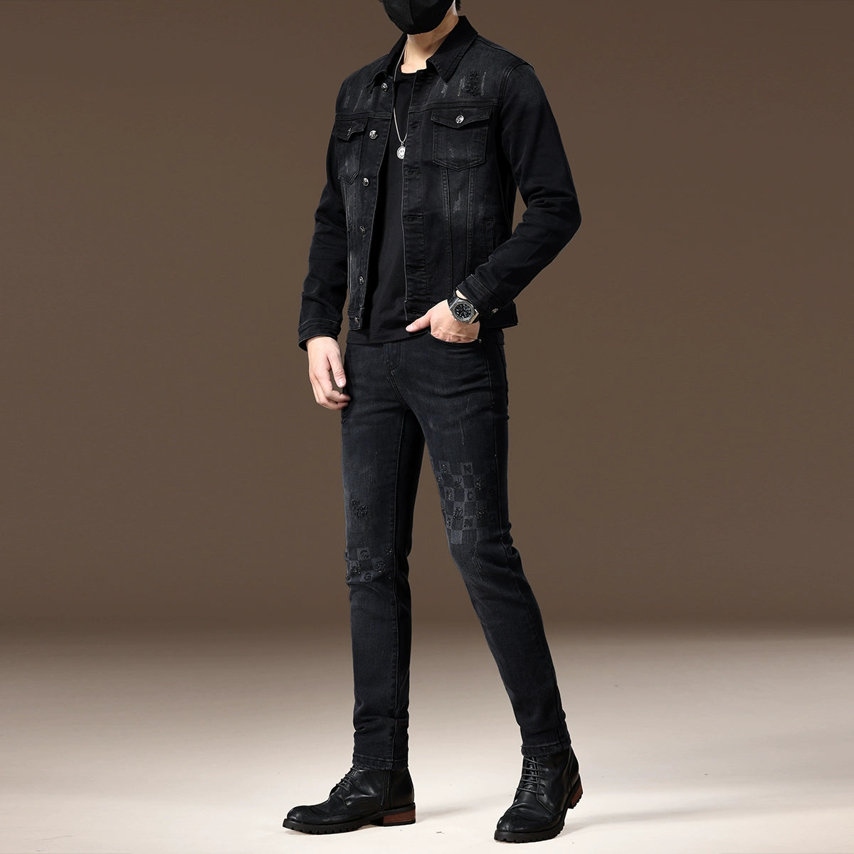 Importé - Ensemble Jacket Homme En Jean