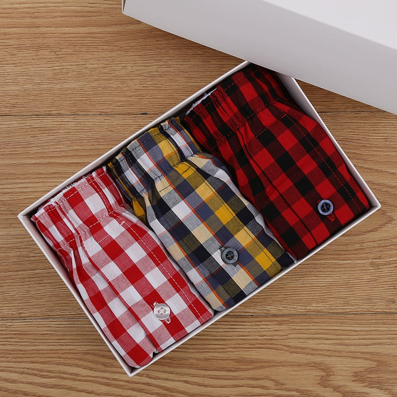 Importé - Lot 3 Boxers Pur Coton Sport Homme Grande Taille
