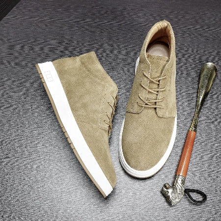 Importé - Chaussure Homme Sport Montantes Style Rétro En Cuir