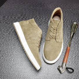 Importé - Chaussure Homme Sport Montantes Style Rétro En Cuir