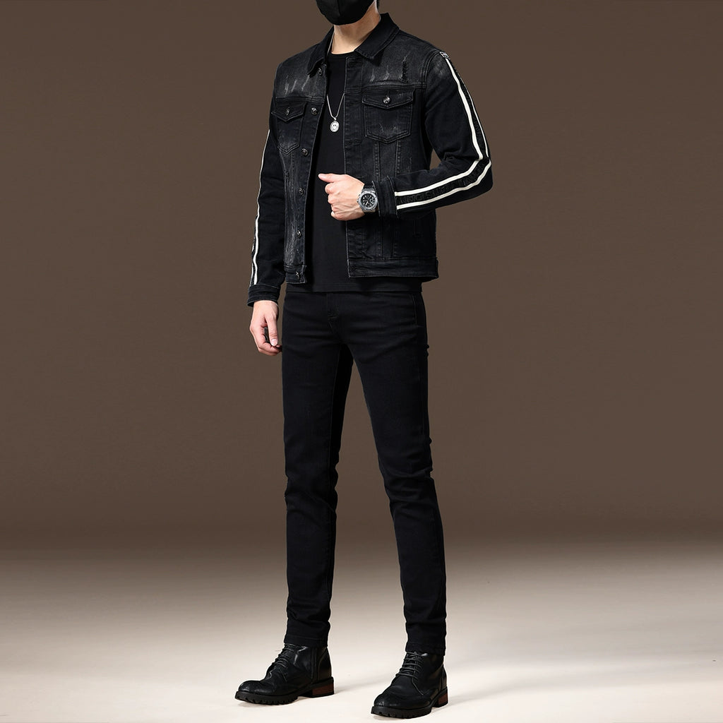Importé - Ensemble Jacket Homme En Jean Slim Fit