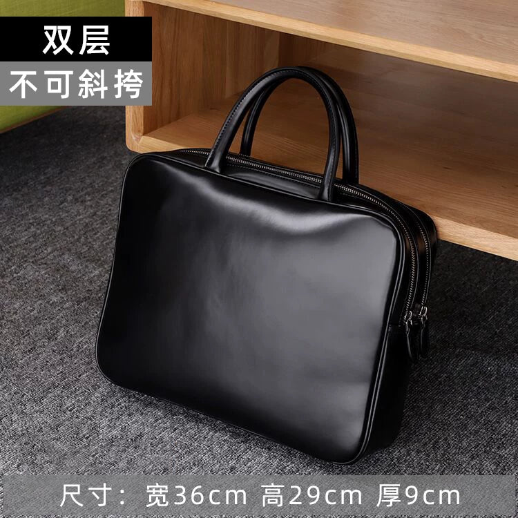 Importé - Sac Premium Cuir Lisse Pour PC Ordinateur 14''