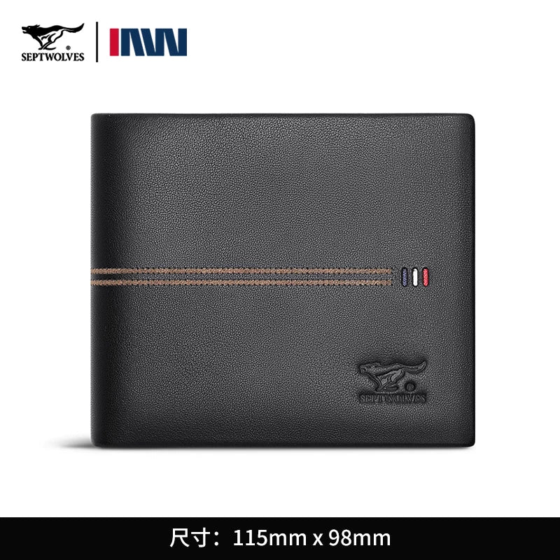 Importé - Portefeuille Porte-Cartes d'affaires Cuir Véritable