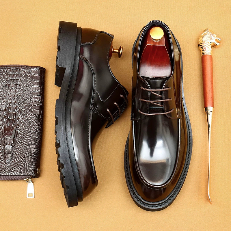 Importé - Chaussure Cuir Verni Homme Derby Décontractée