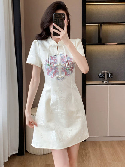 Importé - Robe Légère Femme Avec Broderies