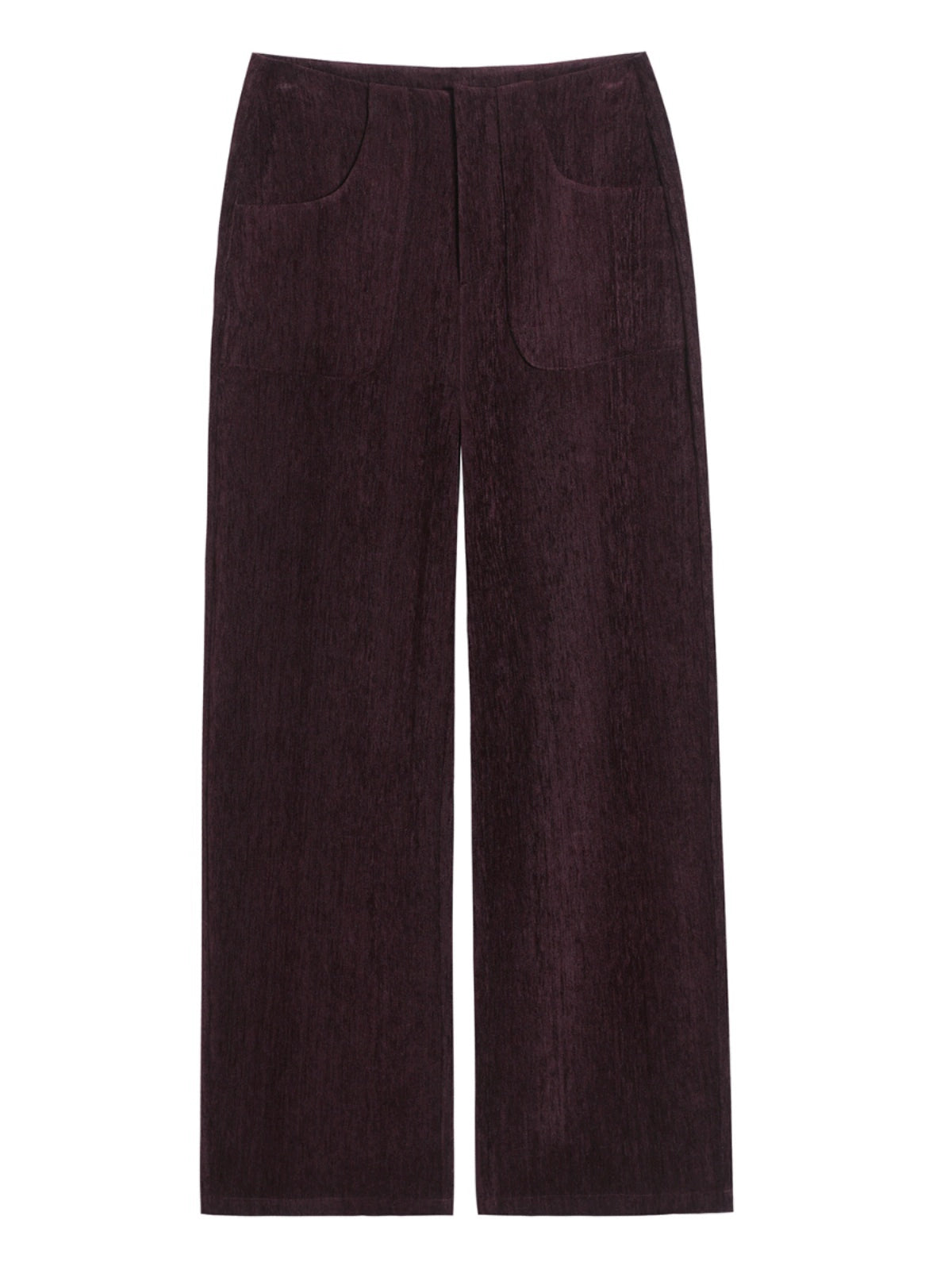Importé - Pantalon Velours Femme Taille Haute