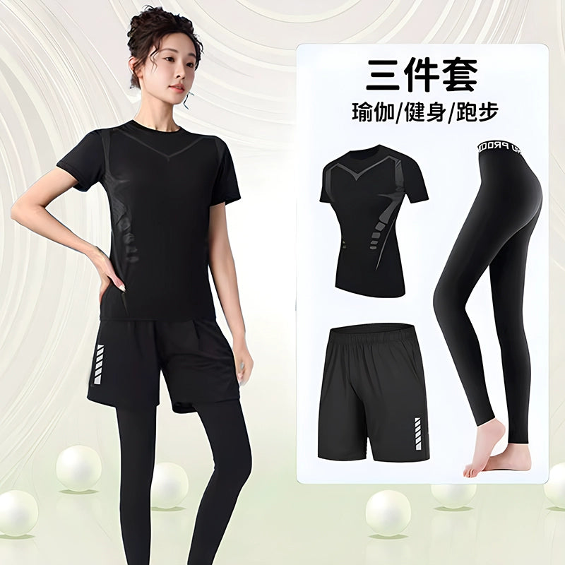 Importé - Ensemble Fitness Sport Femme Leggings Haut Moulant