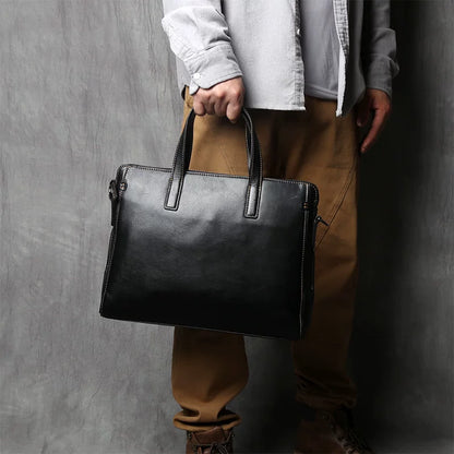 Importé - Sac Premium Cuir Gaufré Pour PC Ordinateur 14''