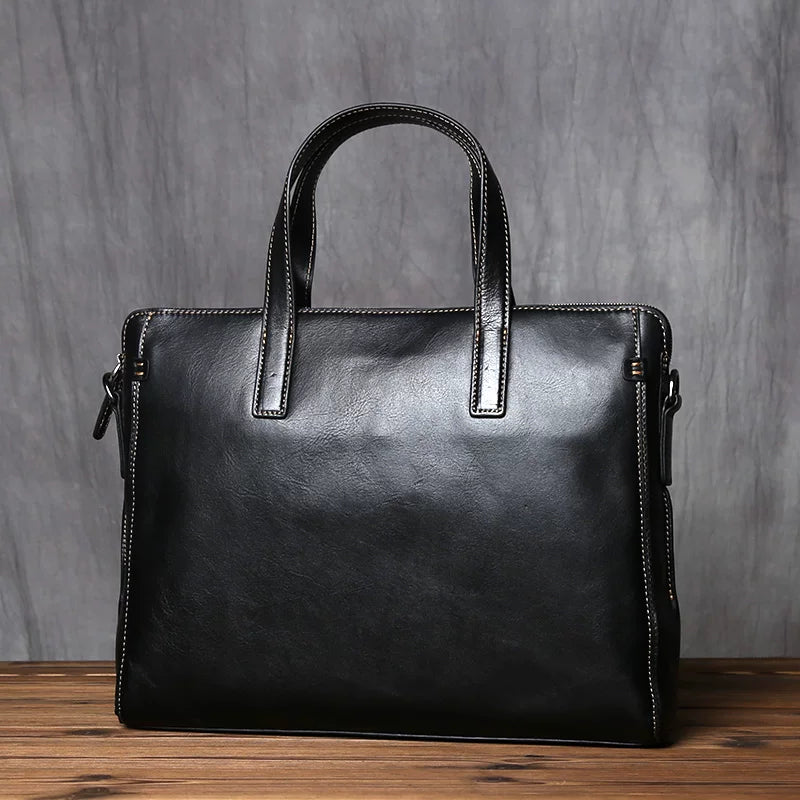 Importé - Sac Premium Cuir Gaufré Pour PC Ordinateur 14''