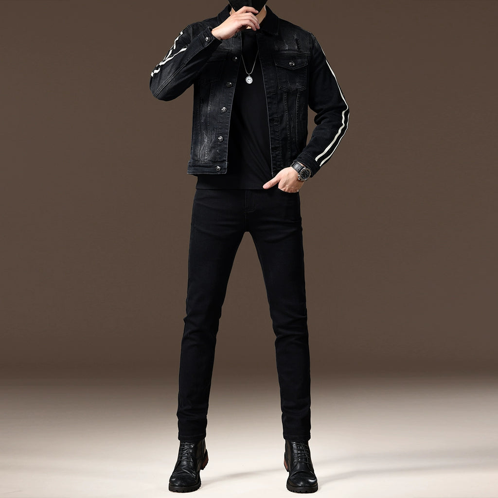 Importé - Ensemble Jacket Homme En Jean Slim Fit