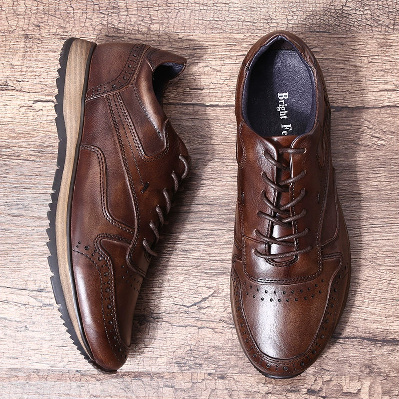 Importé - Chaussure Homme Sport Cuir Britannique Décontracté