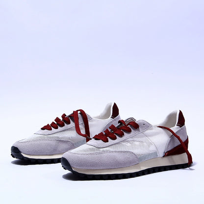 Importé - Chaussure Sneakers Mixte Sport Rétro Bi-Matière