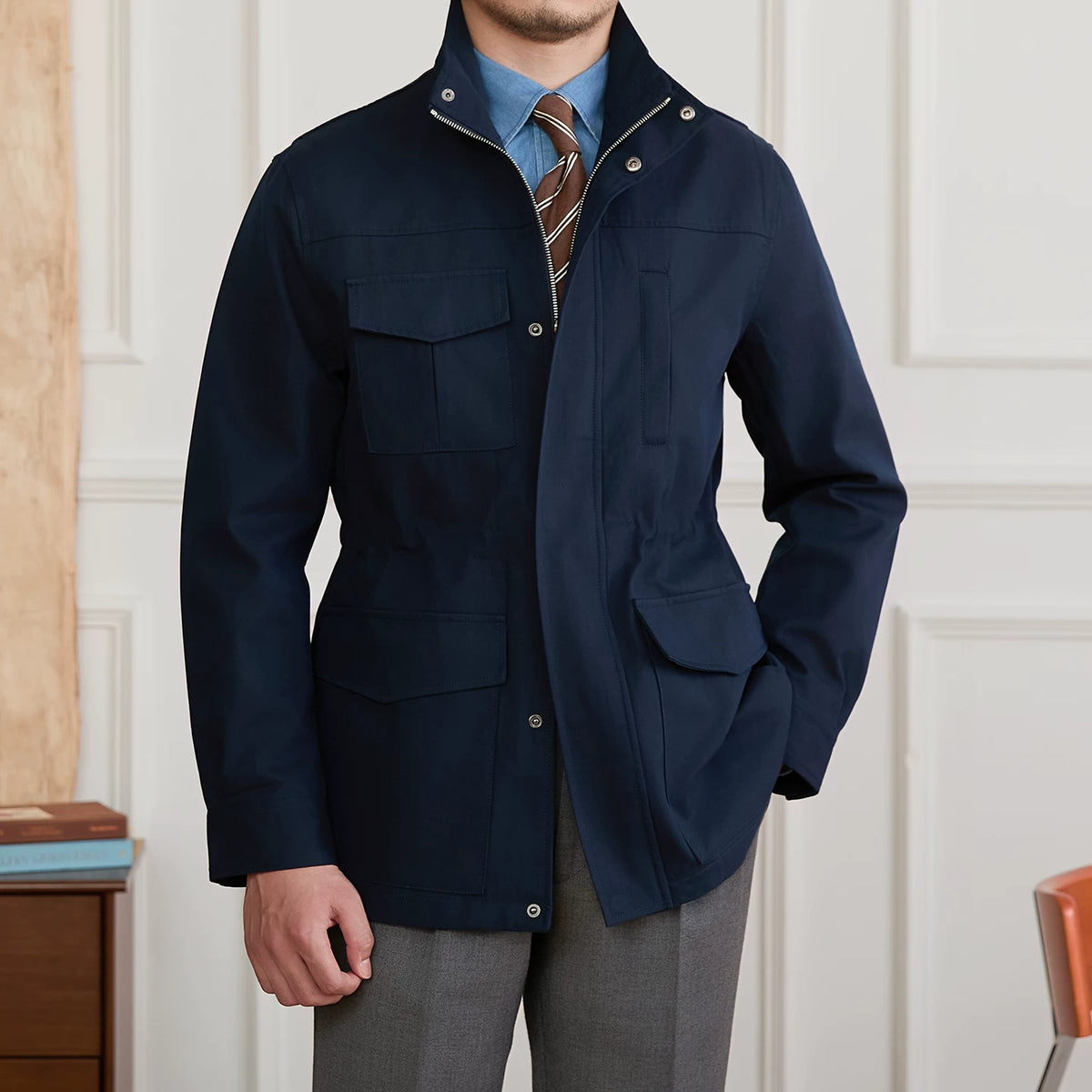 Importé - Blazer Veste Homme Sur-Chemise Décontracté