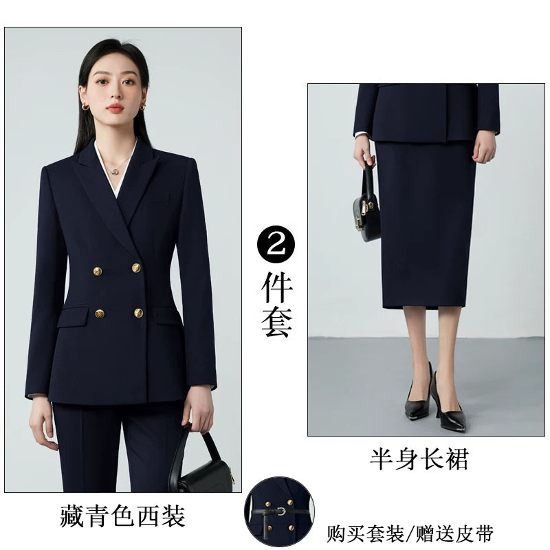 Importé - Ensemble Tailleur Femme 2-3 Pièces Slim Fit Premium